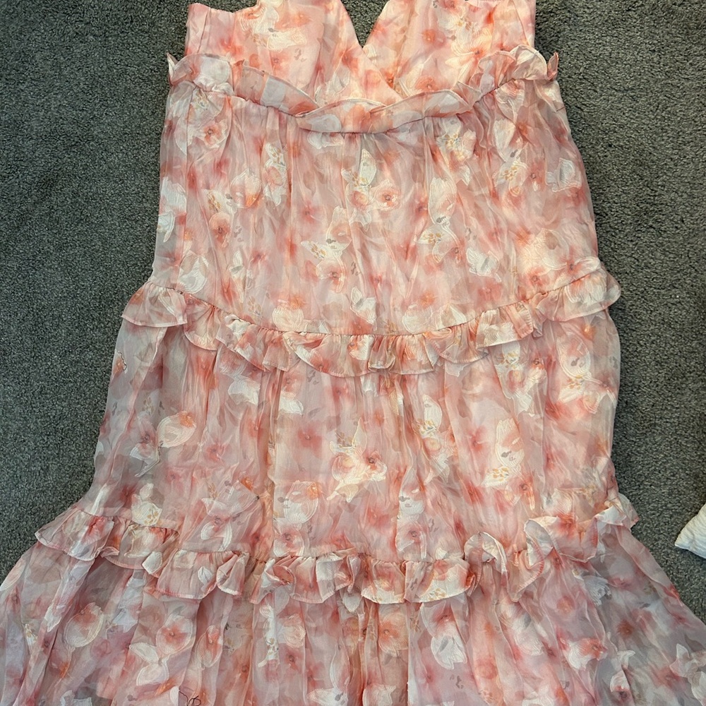 Lulus Pink Floral Dress - Picture 2 of 5